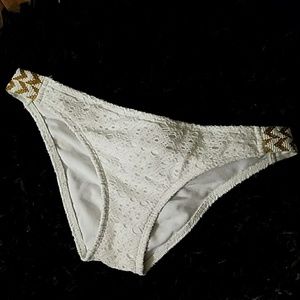 Roxy white bikini bottom